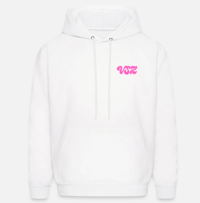 White winter hoodie