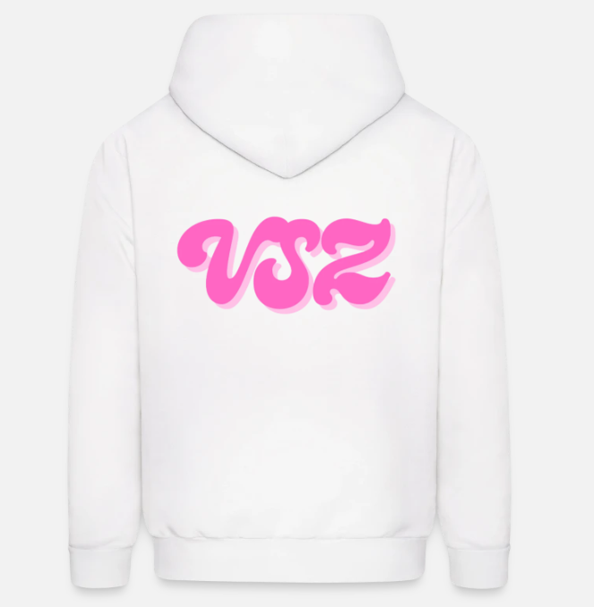 White winter hoodie