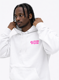 White winter hoodie